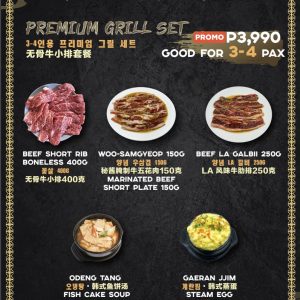 Premium Grill Set 3-4 pax